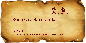 Kerekes Margaréta névjegykártya