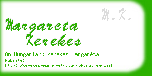 margareta kerekes business card
