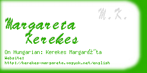 margareta kerekes business card